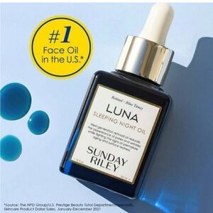 NEW & SEALED Sunday Riley Luna Sleeping Night Oil Blue Tansy - New - Full Size